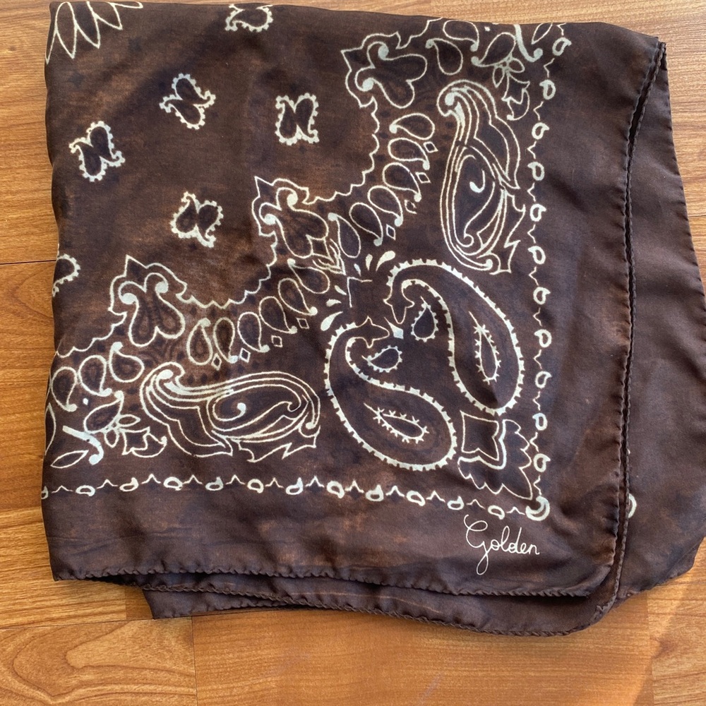 Golden Goose brown  Paisley Bandana